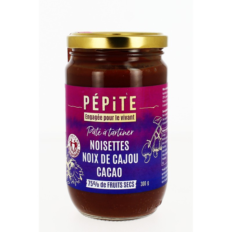 Pâte à tartiner 75% de noix bio & équitable