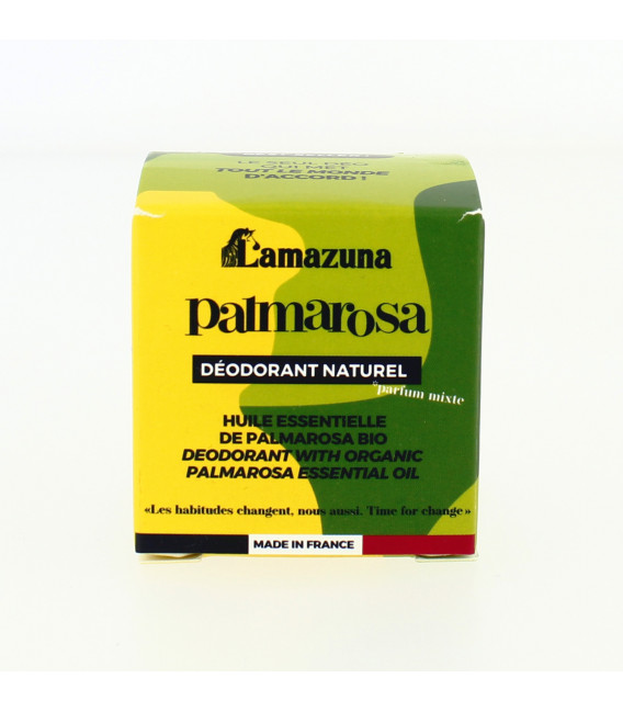 Déodorant solide à l'huile de palmarosa