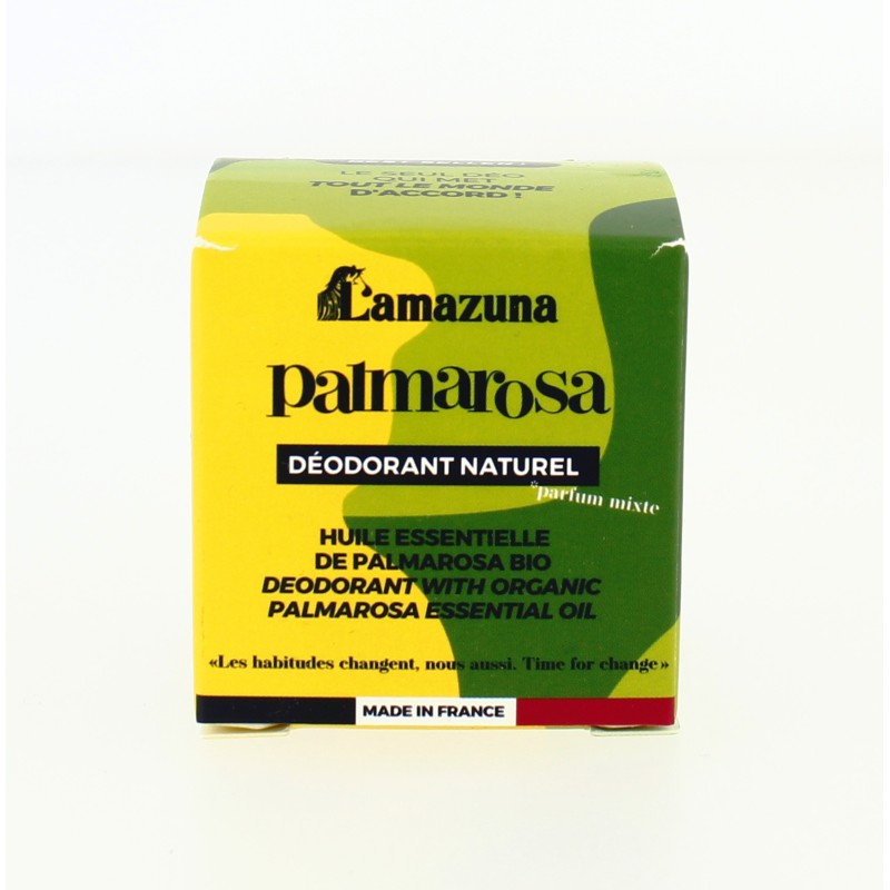 Déodorant solide à l'huile de palmarosa
