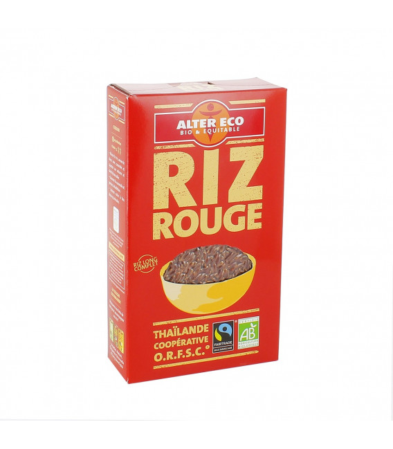 DATE DÉPASSÉE - Riz Rouge (variété Khao Daeng) riz long complet bio et équitable