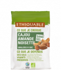 Cajou Amandes Noisettes grillées à sec SANS SEL bio & équitable 100 g