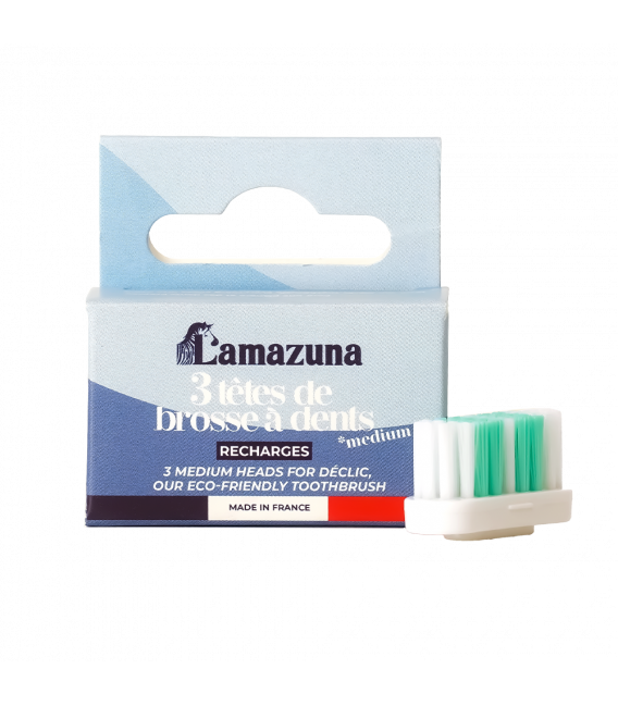Têtes rechargeables pour brosse à dents écologiques MEDIUM