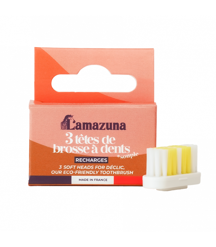 Têtes rechargeables pour brosse à dents écologiques SOUPLE