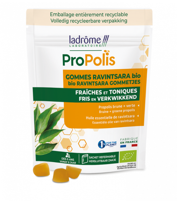Gommes Propolis et Ravintsara bio - Sachet