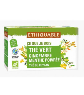 Thé vert tonique bio & équitable