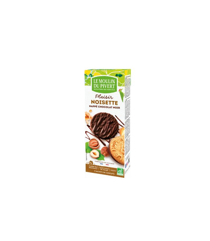 PROMO - Biscuits Plaisir Noisette Chocolat Noir Bio