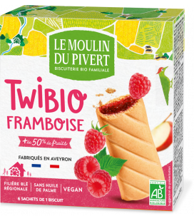 PROMO - Biscuits Twibio fourrés à la framboise bio & vegan
