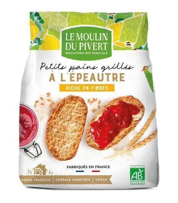 PROMO - Petits pains grillés épeautre bio & vegan