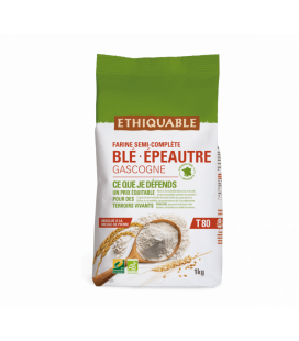 Farine de Blé et Grand Épeautre T80 bio & équitable