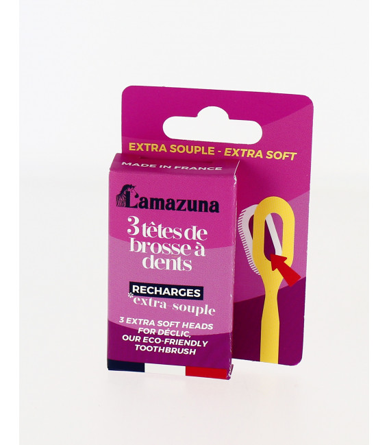 Têtes rechargeables pour brosse à dents écologiques EXTRA SOUPLE