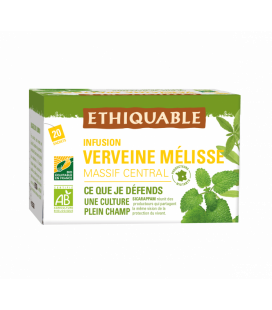 Infusion Verveine Mélisse Massif Central bio & équitable