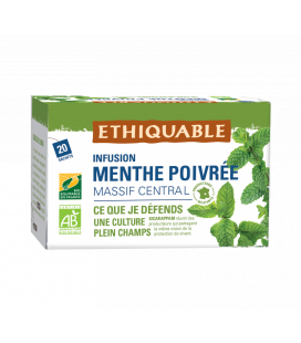 Infusion Menthe Poivrée Massif Central bio & équitable