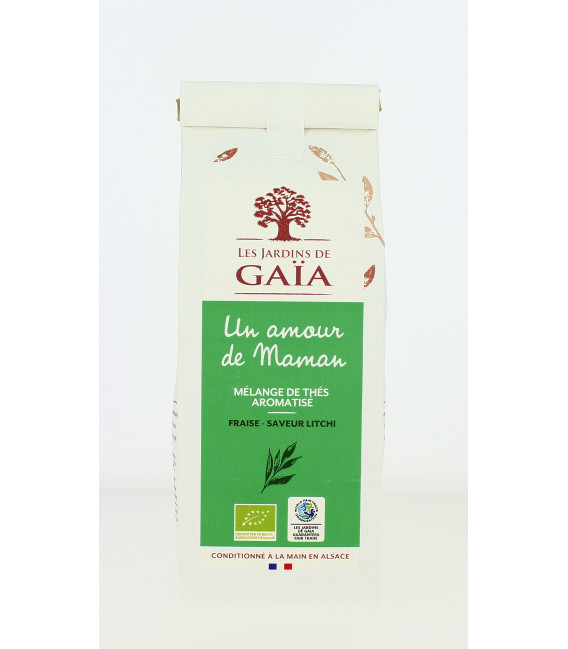 Un amour de Maman - Mélange de Thés aromatisé (Fraise Lotus Litchi) bio