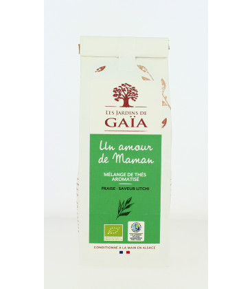 Un amour de Maman - Mélange de Thés aromatisé (Fraise Lotus Litchi) bio