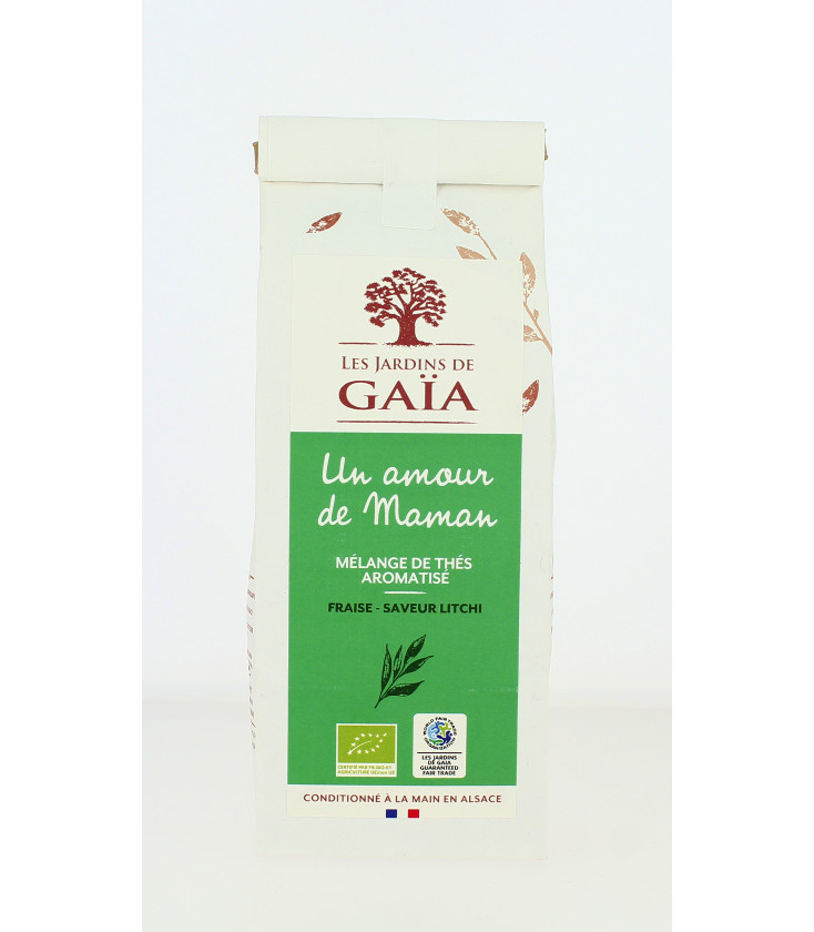 Un amour de Maman - Mélange de Thés aromatisé (Fraise Lotus Litchi) bio