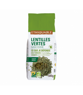 Lentilles vertes Anicia bio & équitable