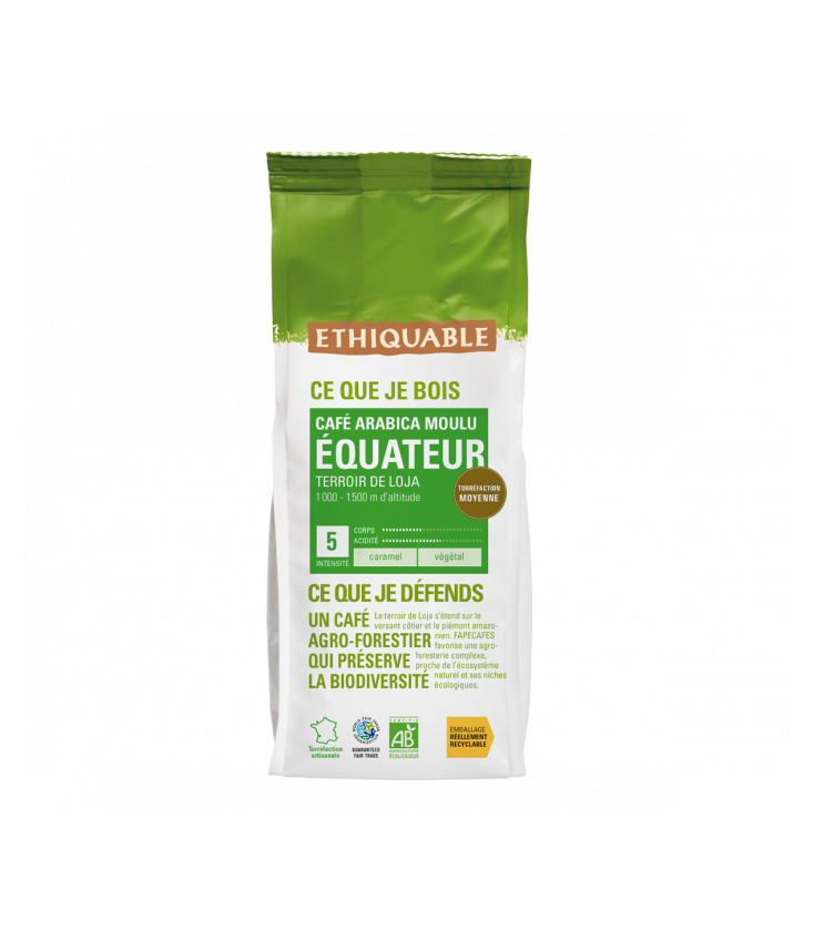 Café Équateur MOULU bio & équitable - 500 g