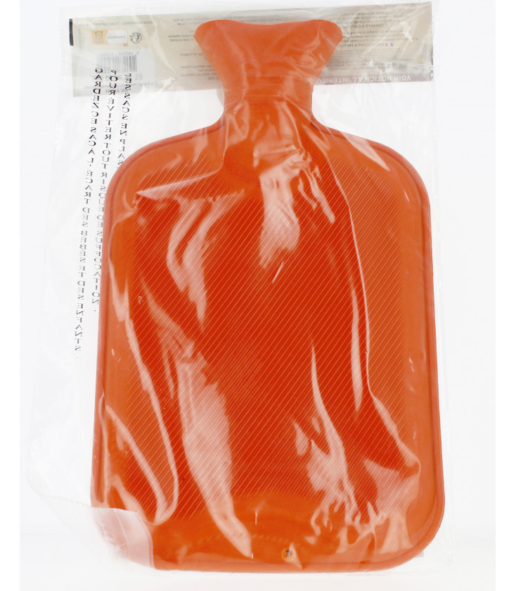 Bouillotte en caoutchouc naturel Orange