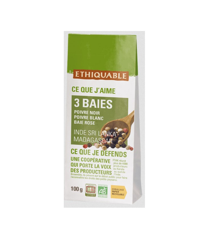 DATE DÉPASSÉE - 3 Baies bio & équitable en sachet