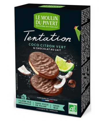DATE PROCHE - Biscuits Tentation Coco et Citron Vert Bio & équitable