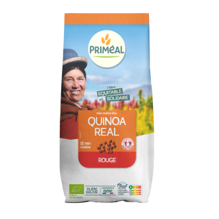 Quinoa Real Rouge  bio, vegan et sans gluten - 500 g | PRIMÉAL