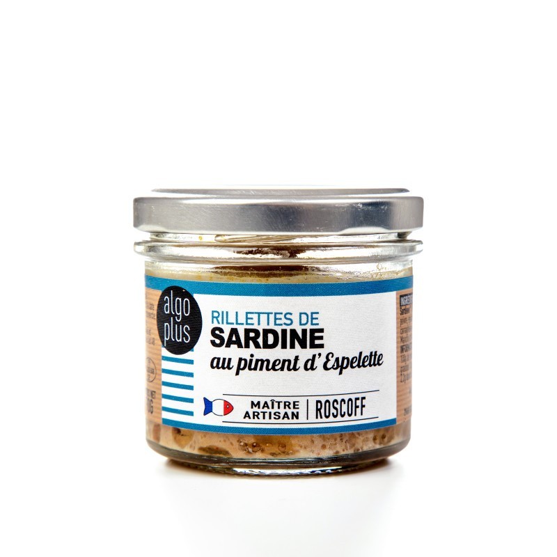 Rillettes de sardine au piment d'Espelette