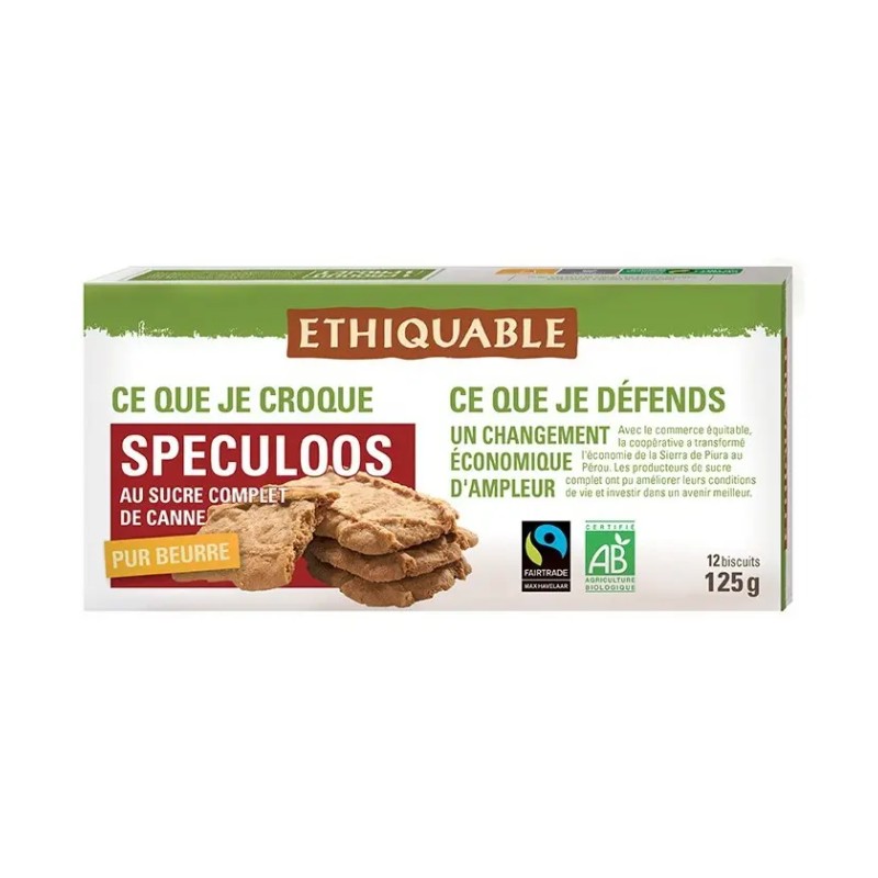 DATE PROCHE - Speculoos au sucre complet de canne bio & équitable