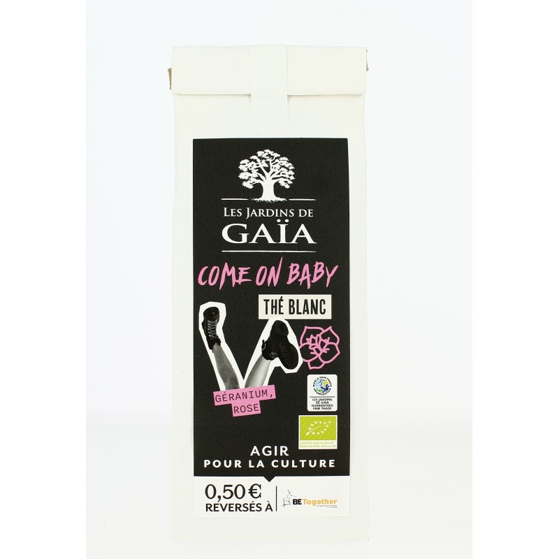 Thé blanc aromatisé - Come on baby | JARDINS DE GAÏA