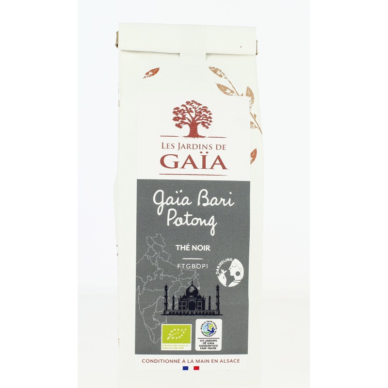 Darjeeling Gaïa Bari Potong - Thé Noir Nature bio - 100 g | JARDINS DE GAÏA
