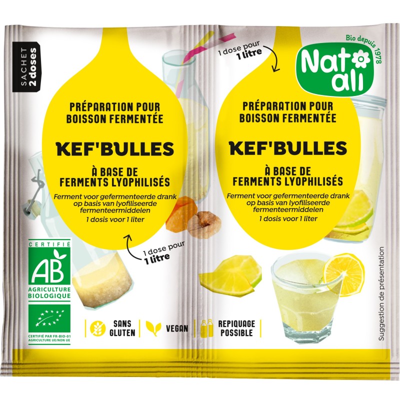 Ferment pour boisson kéfir de fruits BIO | NAT-ALI