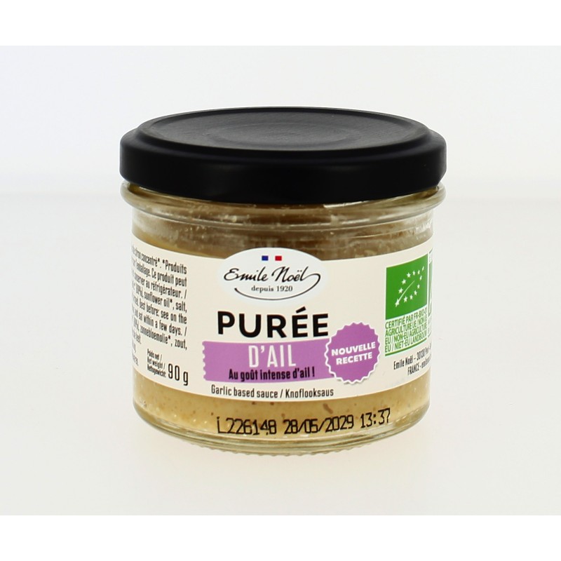 Purée d'Ail sauce Bio - 90 g | EMILE NOËL