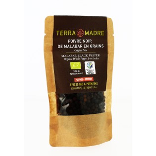 Poivre noir de Malabar bio en grain