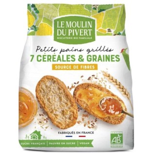 Petits Pains Grillés 7 Céréales & Graines bio & vegan