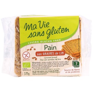 Pain Prétranché aux Graines de Lin bio & sans gluten