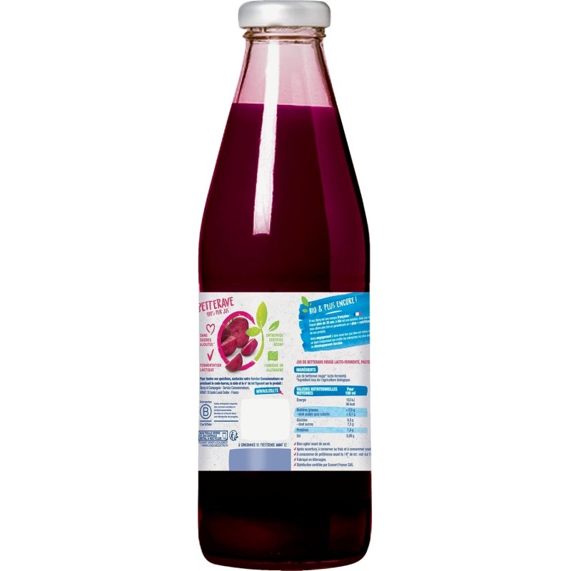Jus Betterave 100% pur jus - 1 L | BJORG