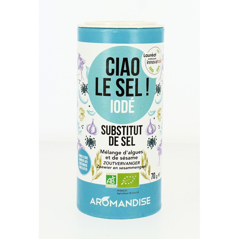 Ciao le sel - Iodé Bio - 70 g | AROMANDISE