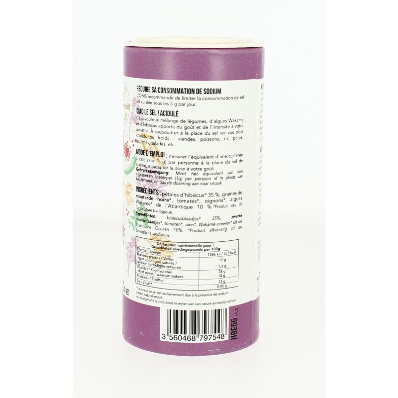 Ciao le sel - Acidulé Bio - 70 g | AROMANDISE