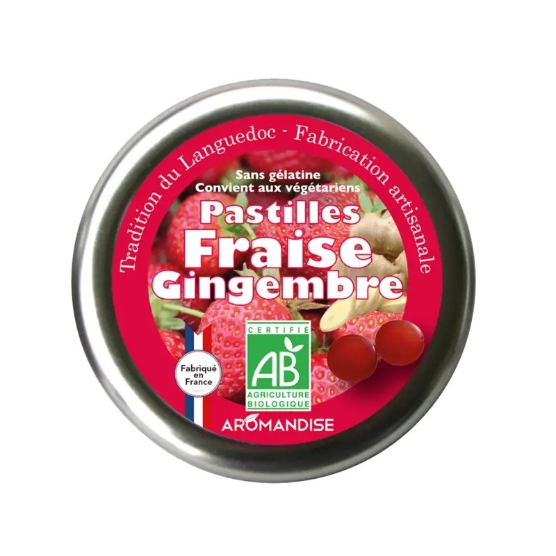 Pastilles Cassis Fraise Gigembre - Bio