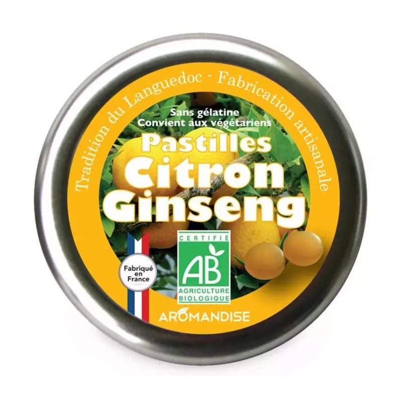 Pastilles Citron Ginseng - Bio