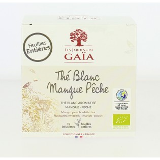 Thé Blanc Fleuri - Parfumé Rose Lotus bio & équitable - 30 g | JARDINS DE GAÏA