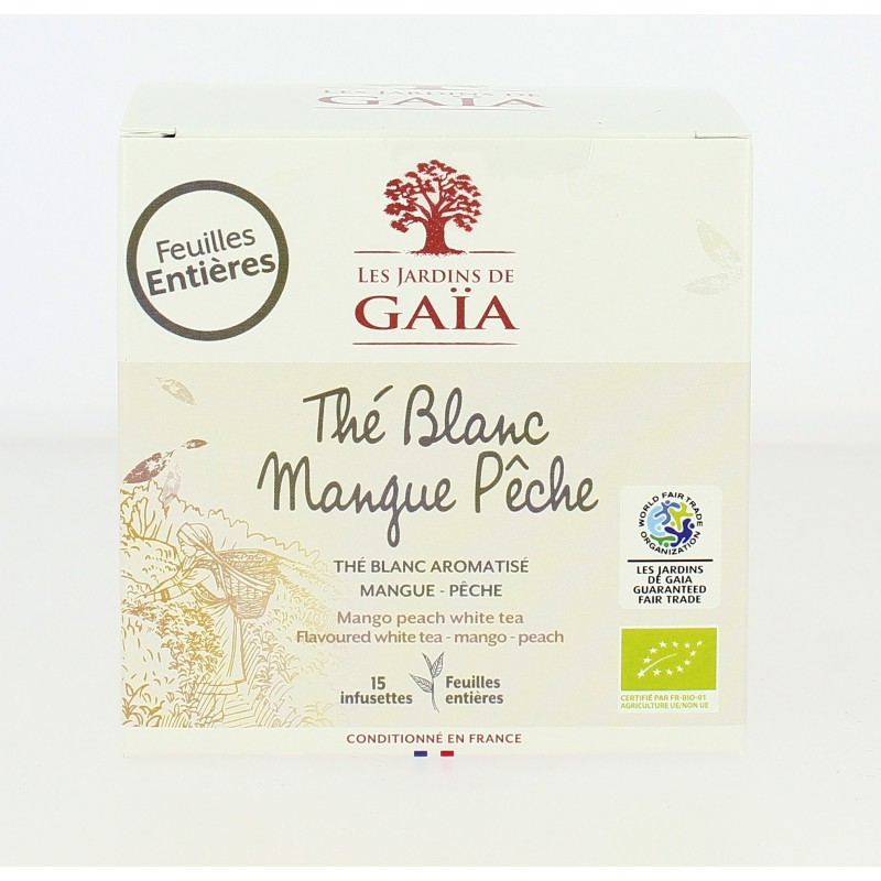 Thé Blanc Fleuri - Parfumé Rose Lotus bio & équitable - 30 g | JARDINS DE GAÏA