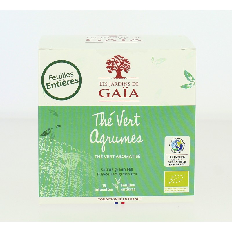 Thé vert Agrumes bio et équitable
