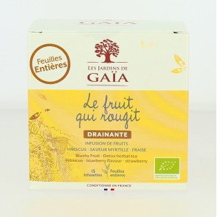 Infusion drainante de fruits - Le fruit qui rougit