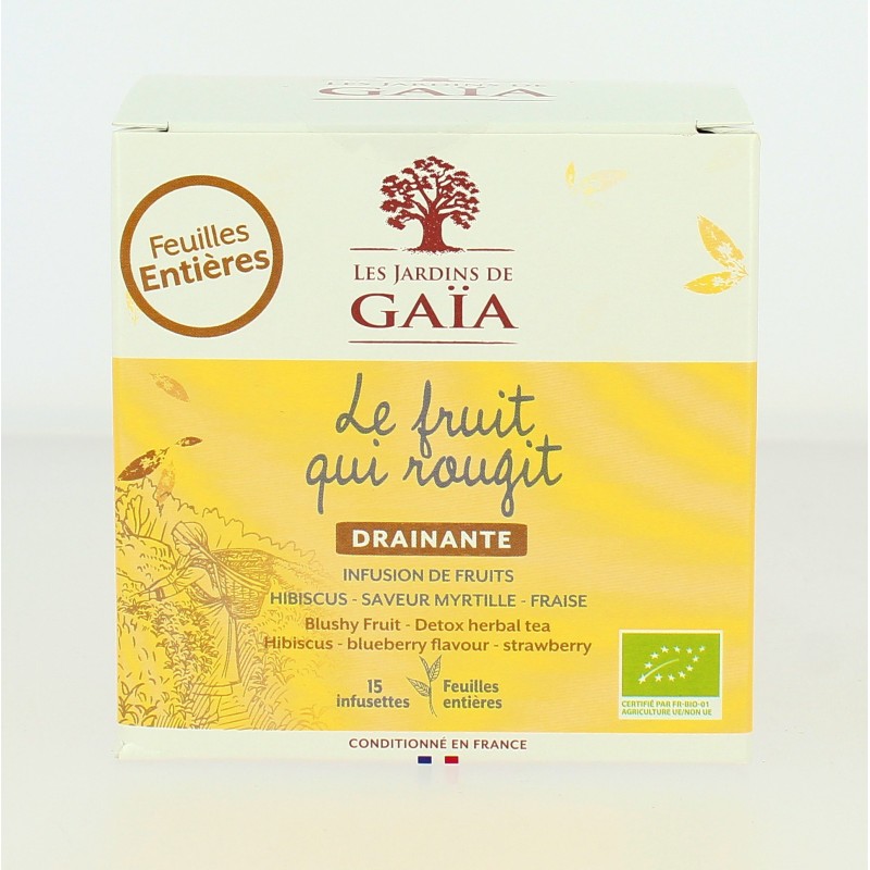 Infusion drainante de fruits - Le fruit qui rougit