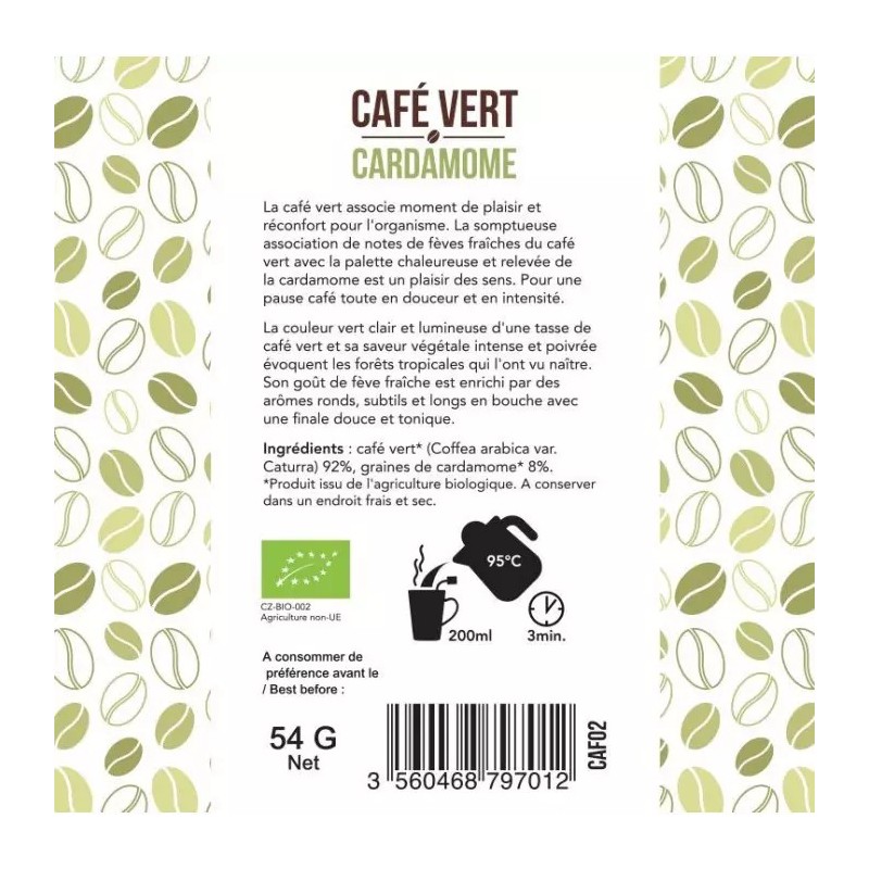 Café vert - Cardamone