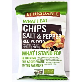 DATE PROCHE - Chips Poivre et Sel de Pomme de Terre Rouge 40 g - bio & équitable