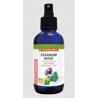 Géranium Rosat - Eau florale bio & équitable