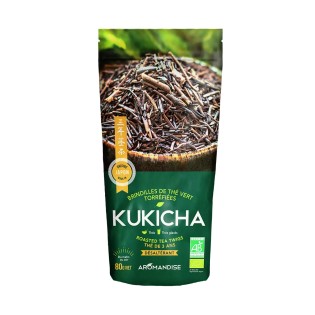 Thé vert grillé Kukicha Bio