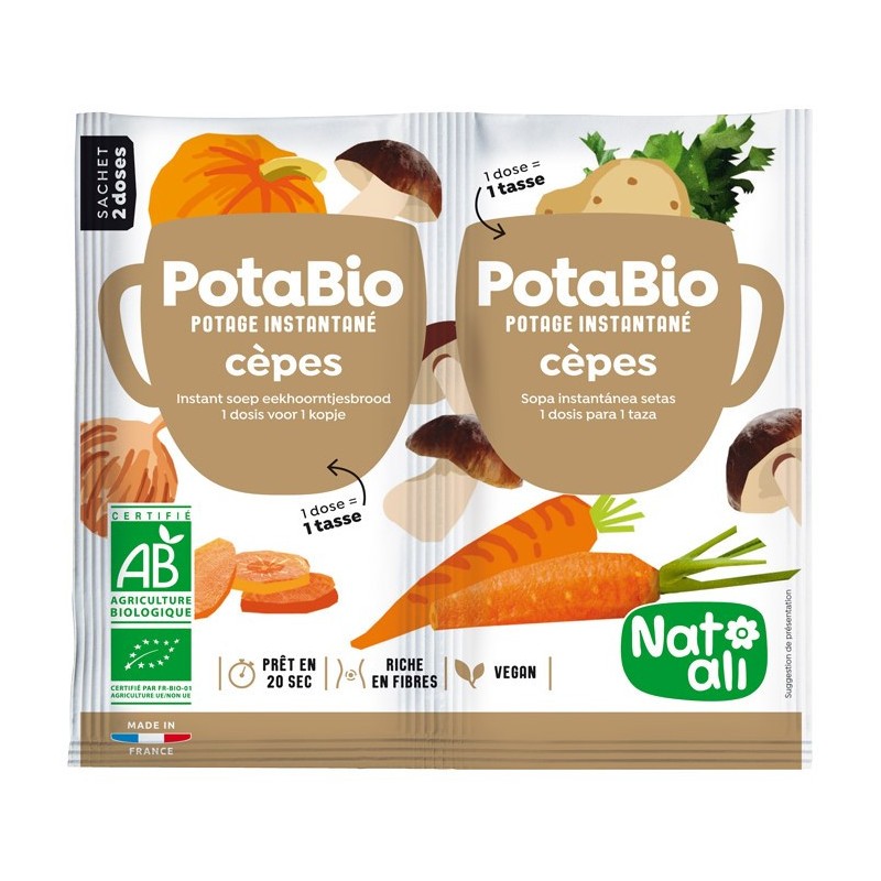 Potage instantané Potabio cèpes BIO