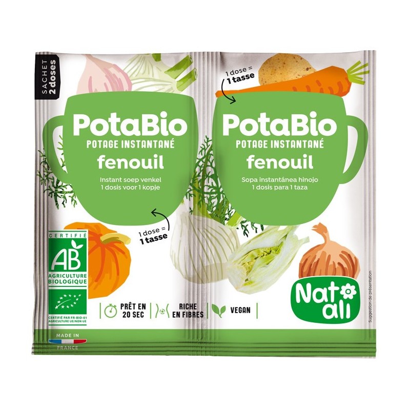 Potage instantané Potabio fenouil BIO